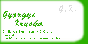 gyorgyi kruska business card